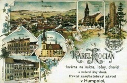 Humpolec, reklamní pohlednice